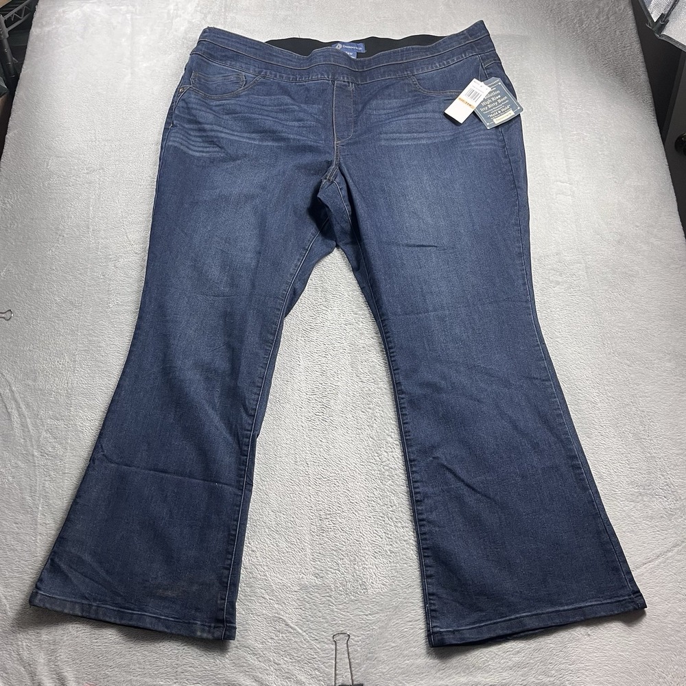 Democracy Jeans Womens 24W Blue Ab Solution High Rise Bootcut Leg Denim NWT